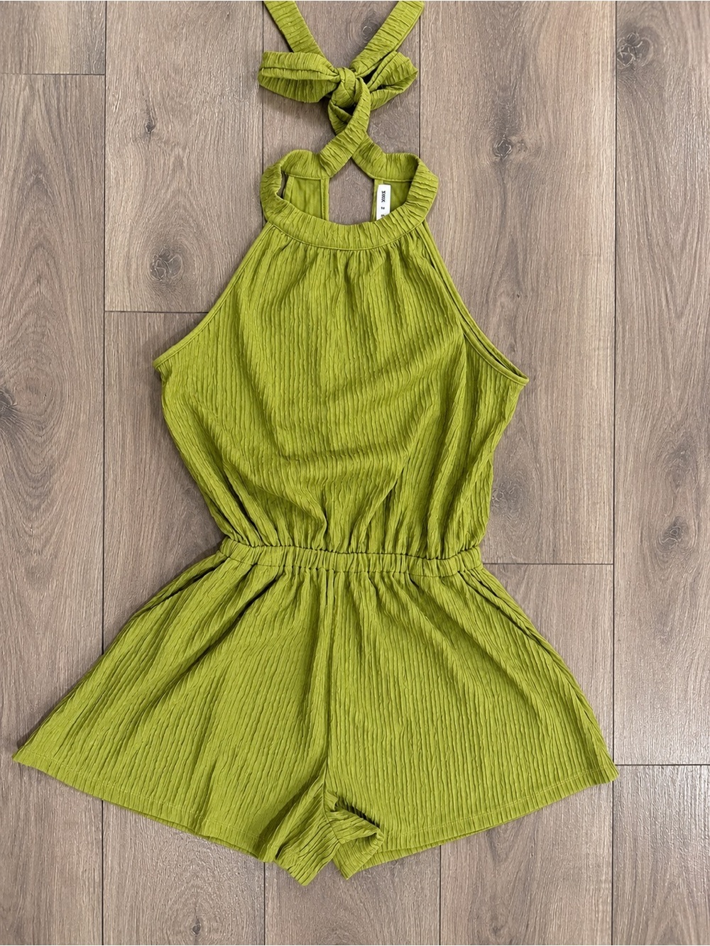 HYFVE Olive Green Halter Romper